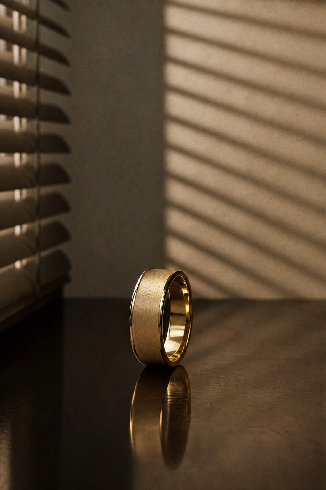 The piece — Ledger Wide Band Ring