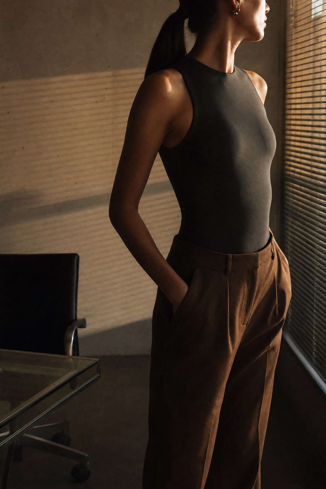 Worn — Dial Tone Collarless Bodysuit