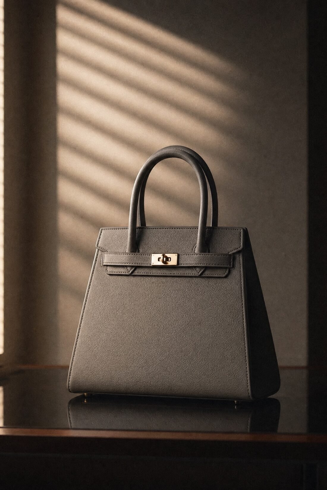 The piece — Signature Trapeze Top-Handle