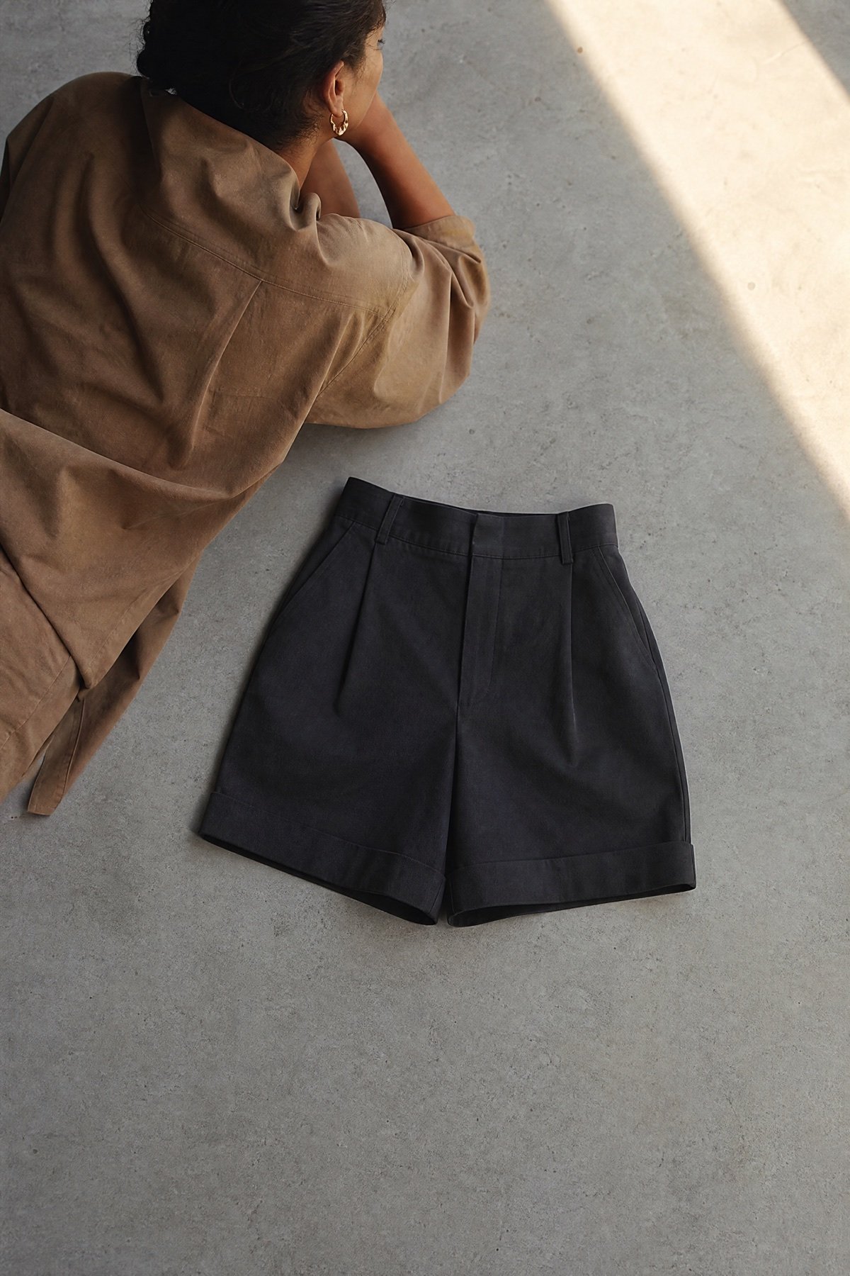 Laid flat — Elevator Cuffed Shorts
